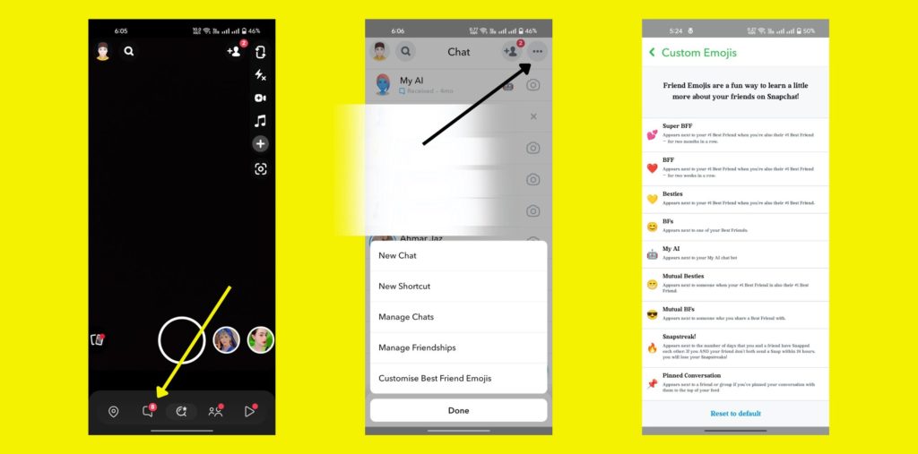 How to customize Snapchat friend emojis For Android