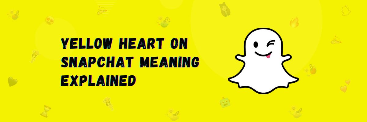Yellow heart on Snapchat